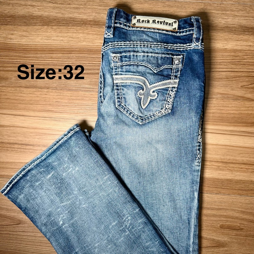 Rock Revival Women's Light Blue Boot Cut Jeans